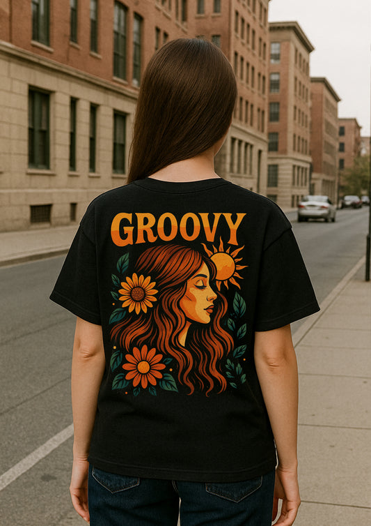 Groovy Tshirt for Women - Regular fit