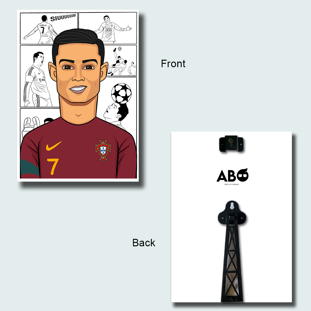 Ronaldo Caricature A4 Sunboard Laminate