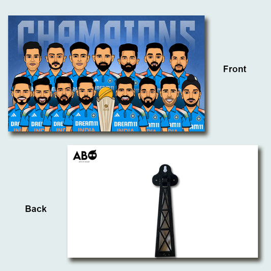 Champions Trophy Winning Indian Team Tribute- Sunboard Laminate
