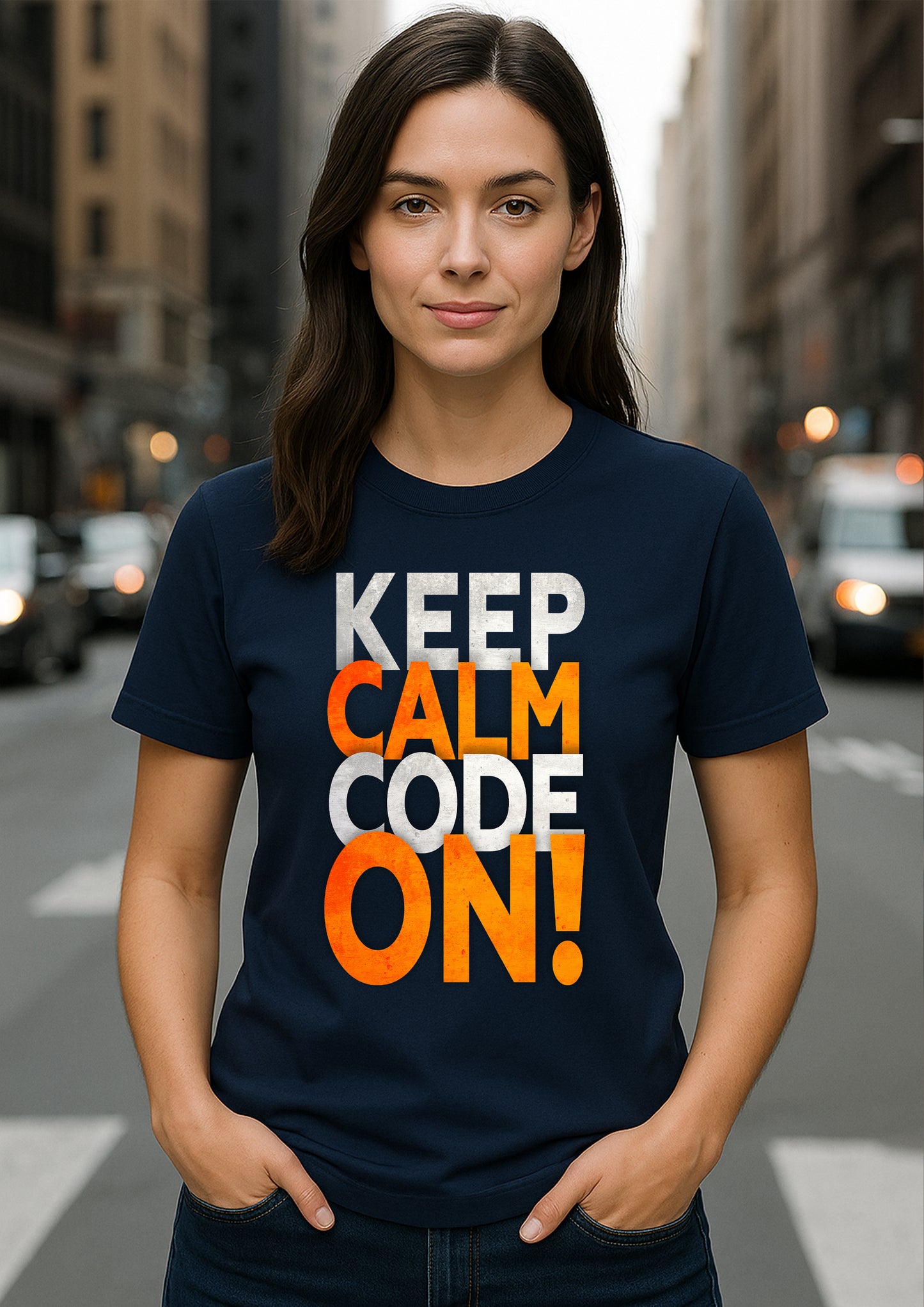 Keep Calm Code On Tshirt Unisex