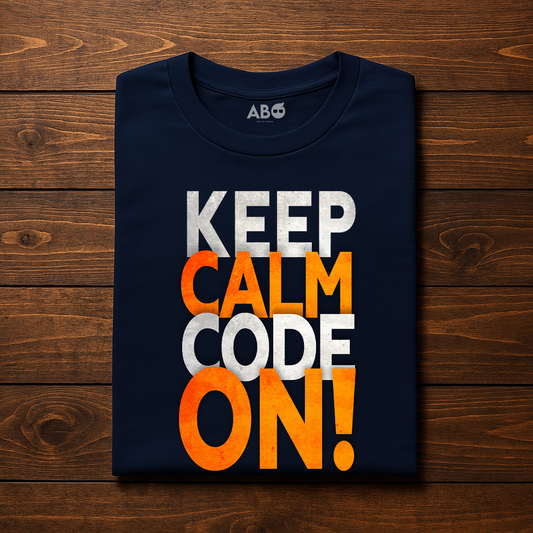 Keep Calm Code On Tshirt Unisex