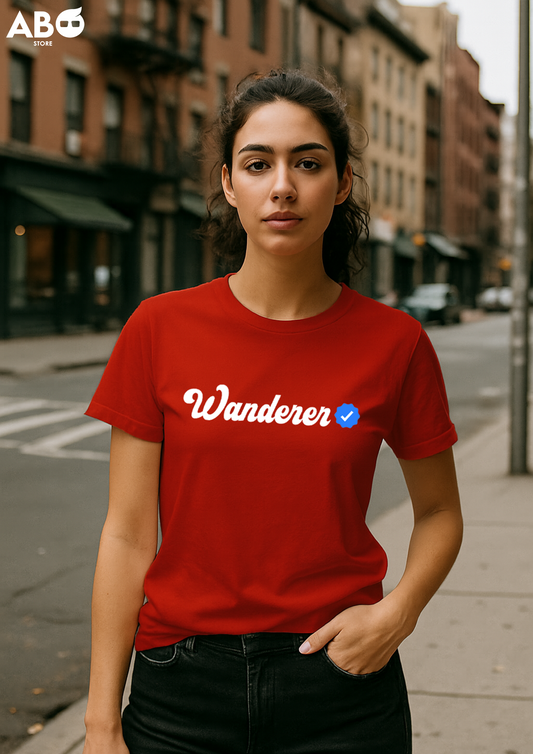 Wanderer T-Shirt – Red Travel Tee for | ABO Store