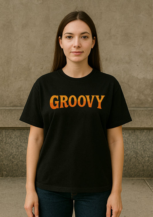 Groovy Tshirt for Women - Regular fit